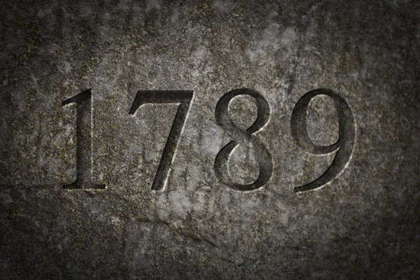 Engraved Historical Year 1789 — Stock Photo, Image