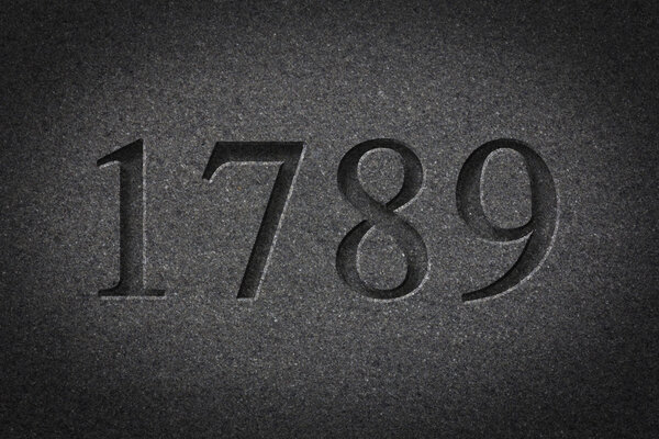 Гравированный исторический год 1789
