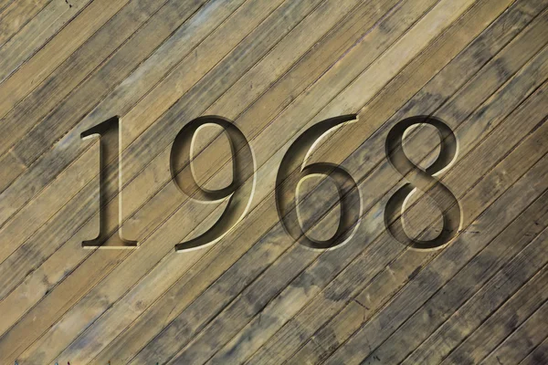 Engraved Historical Year 1968 — Stock Photo, Image