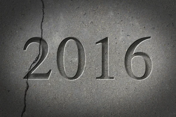 Gegraveerde Nieuwjaar 2016 — Stockfoto
