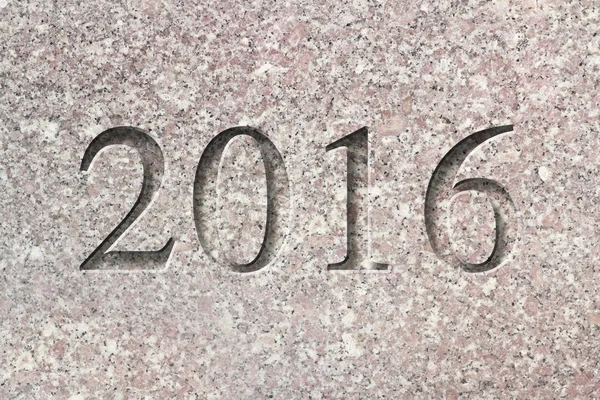 Engraved New Year 2016 — Stock Photo, Image