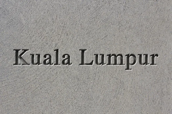 Engraved City Kuala Lumpur