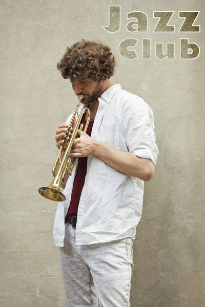 Trompete de jazz — Fotografia de Stock
