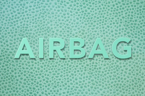 Wort Airbag-Innenraum — Stockfoto