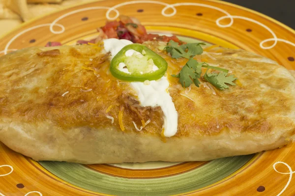 Burrito mexicano autêntico — Fotografia de Stock