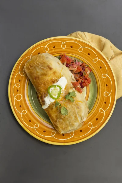 Настоящее мексиканское буррито — стоковое фото