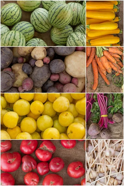 Collage de frutas y verduras —  Fotos de Stock