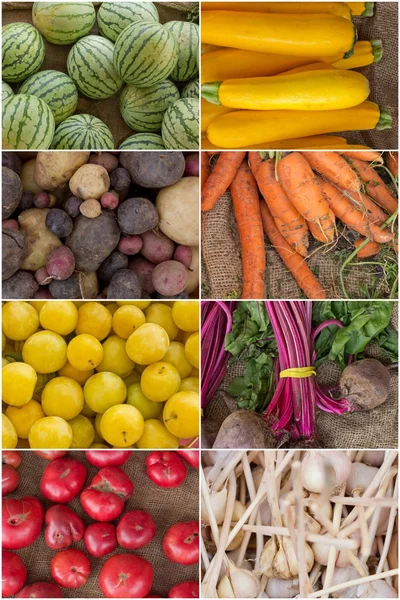 Collage de frutas y verduras —  Fotos de Stock