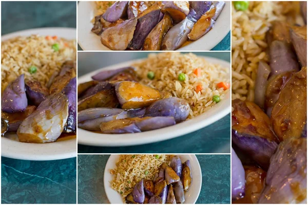 Chinese gebakken aubergine — Stockfoto