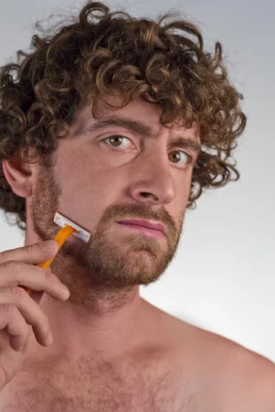 Shaving Off Beard — Stock Photo, Image