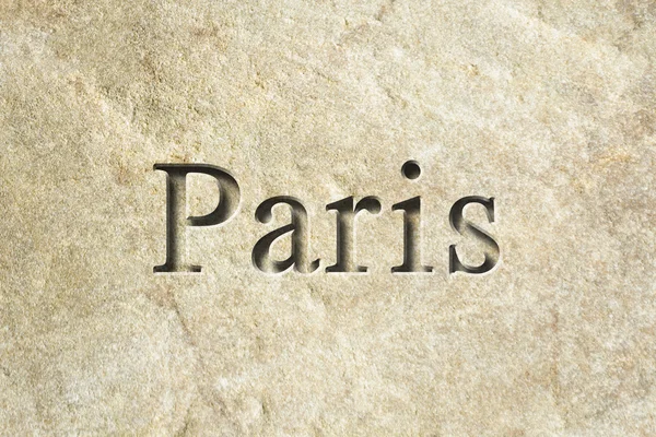 Engraved City Paris — Stock Photo, Image