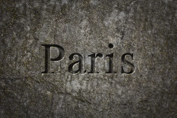 Eingravierte Stadt Paris — Stockfoto