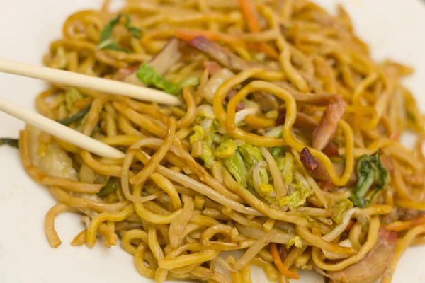 Chinese Pork Lo Mein — Stock Photo, Image