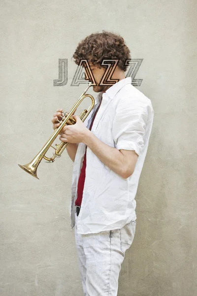 Tromba jazz — Foto Stock