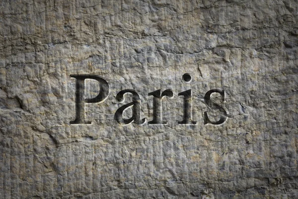 Orașul gravat Paris — Fotografie, imagine de stoc