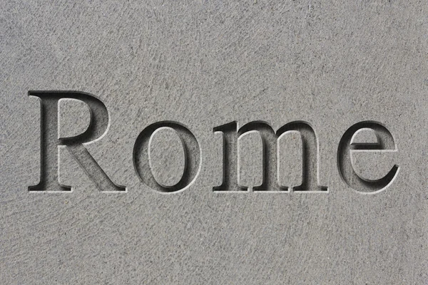 Engraved City Rome — Stock Photo, Image