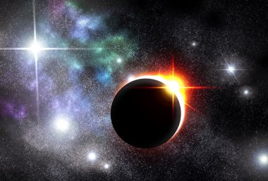 Eclipse evren Starscape arka plan