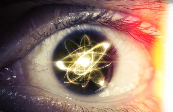 Atom-Teilchen-Augen — Stockfoto