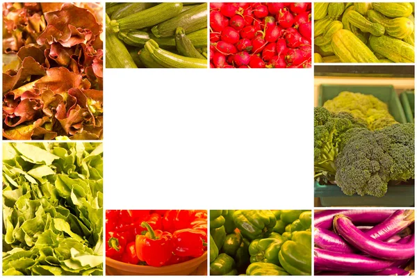Collage vegetal — Foto de Stock
