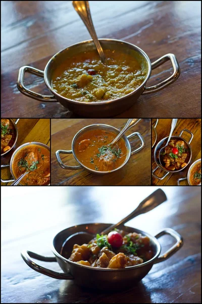 Collage de cocina india — Foto de Stock