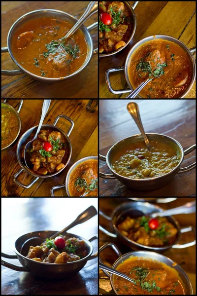 Indian Cuisine Collage — Stock Photo, Image