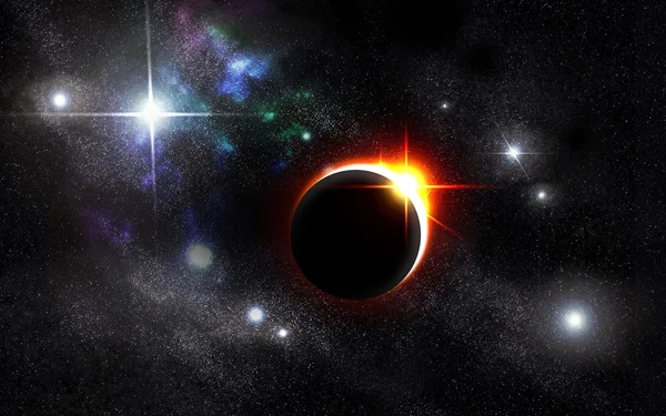 Eclipse Univers Starscape Fond — Photo