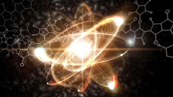 Atom σωματιδίων Εικόνα Αρχείου