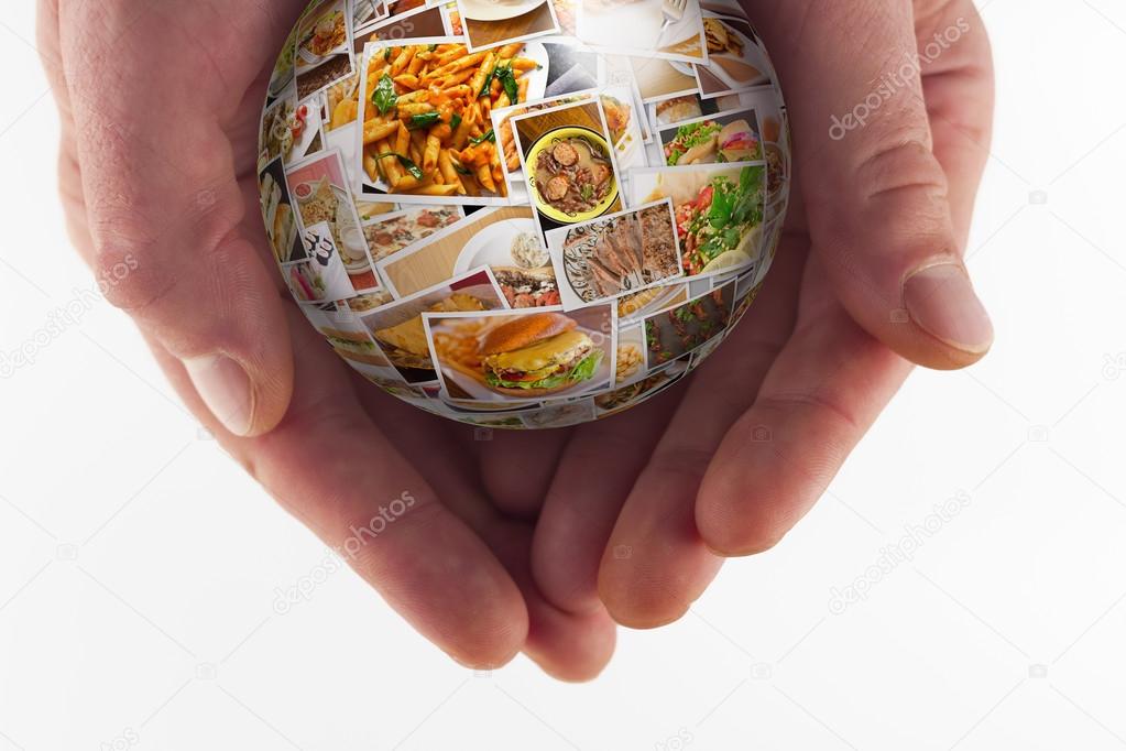 World Cuisine Collage Globe
