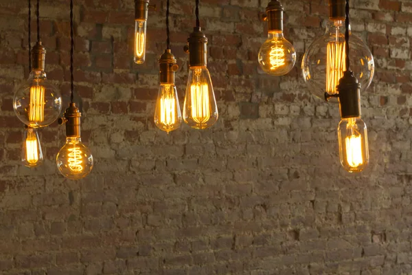 Lâmpadas de estilo Edison — Fotografia de Stock