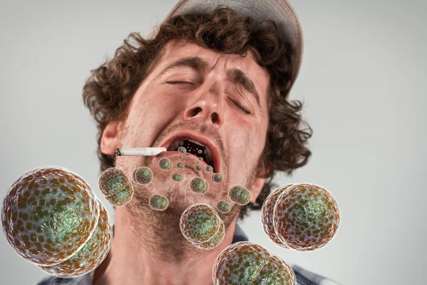 Rookvrije Redneck bacteriën — Stockfoto