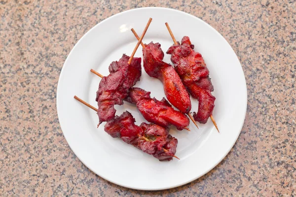 Kinesisk kycklingkebab — Stockfoto