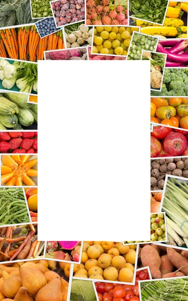 Collage de frutas y verduras —  Fotos de Stock