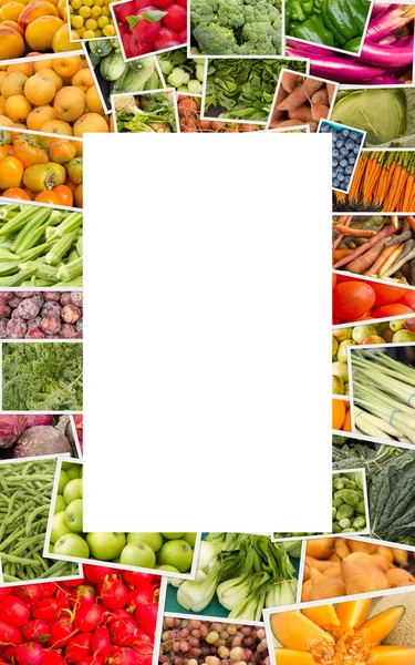 Fruits and Vegetables Collage — Stock Photo, Image