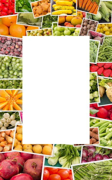 Fruits and Vegetables Collage — Stock Photo, Image