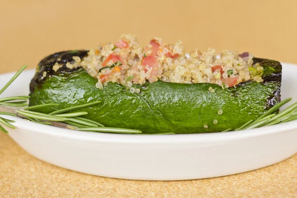 Quinoa Stuffed Zucchini — Stock Photo, Image