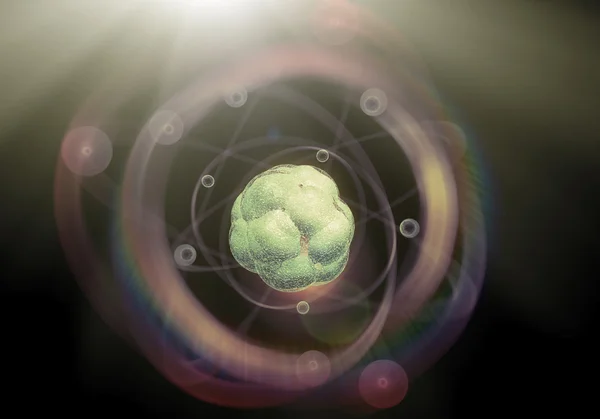 Atom Particle Background — Stock Photo, Image