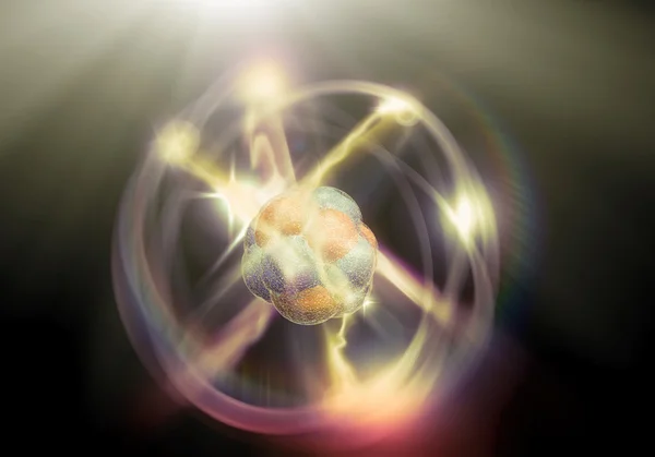 Atom parçacık arka plan — Stok fotoğraf