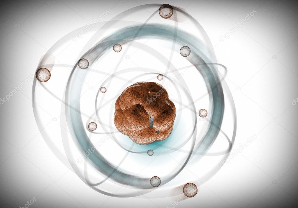 Atom Particle Background