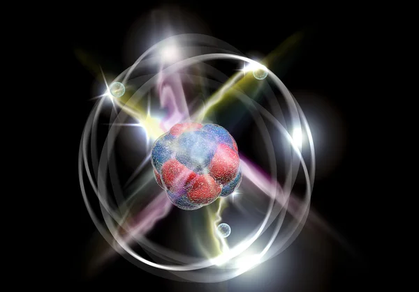Hintergrund der Atom-Teilchen — Stockfoto