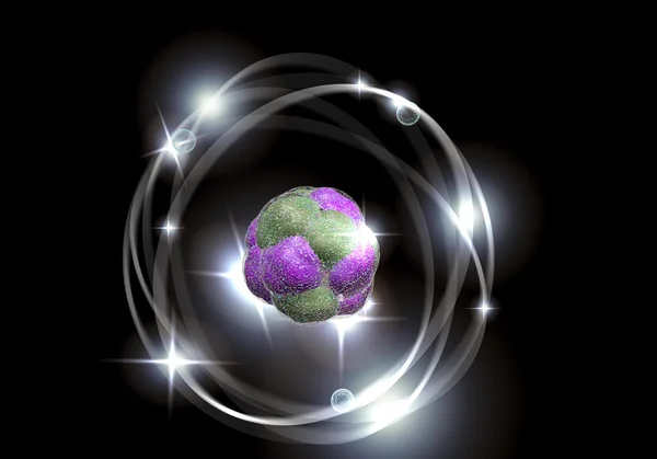 原子粒子背景 — ストック写真