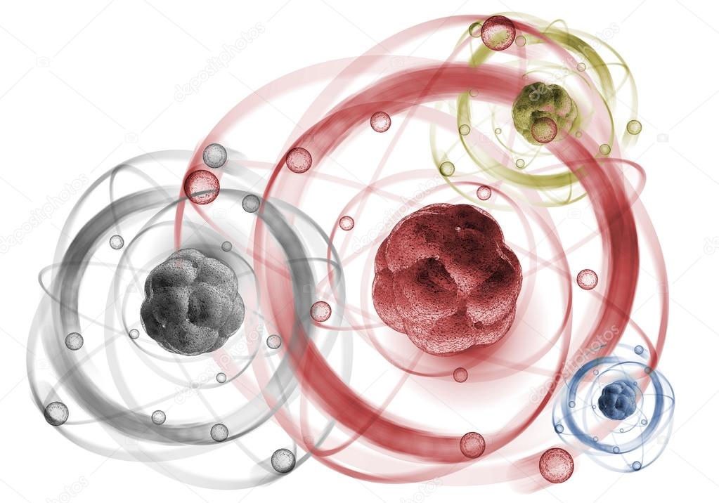 Atom Particle Background