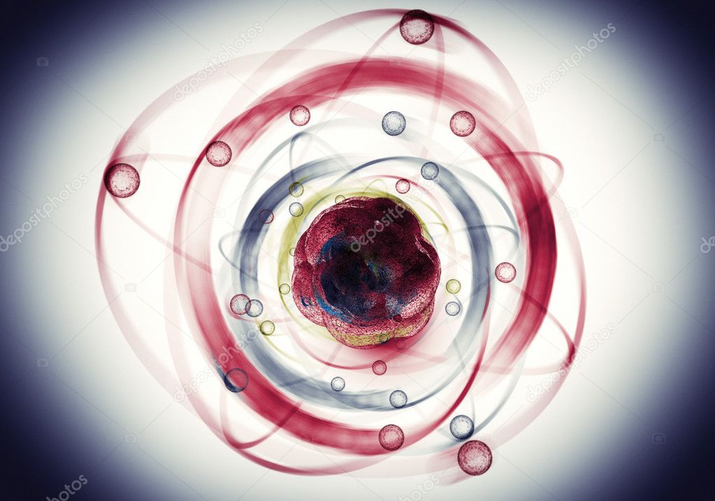 Atom Particle Background