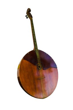 domra. Beyaz arka plan üzerinde izole müzik aleti domra