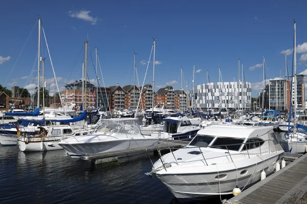 Yachts i Ipswich marina — Stockfoto