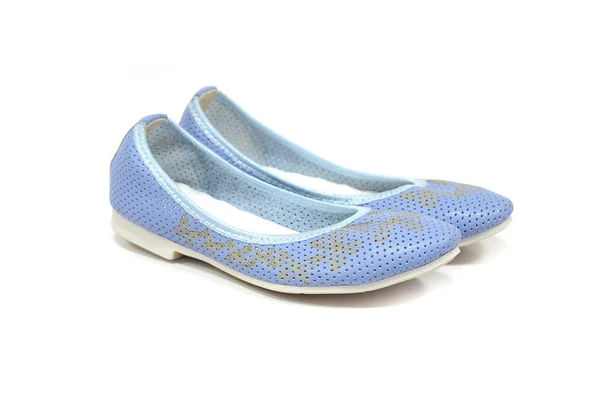 Sapato feminino ballet flats — Fotografia de Stock