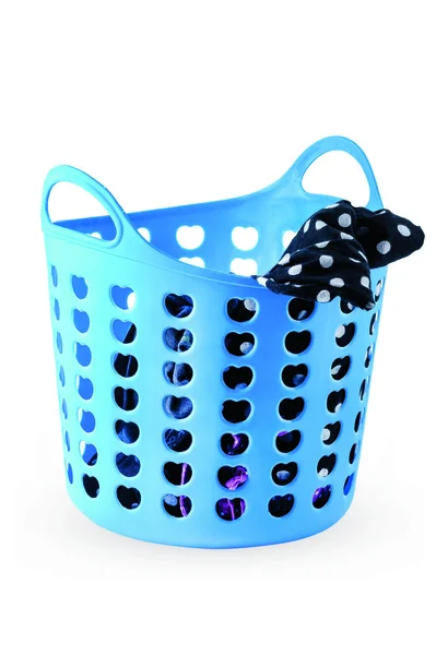 Laundry basket, blue — Stock Photo, Image