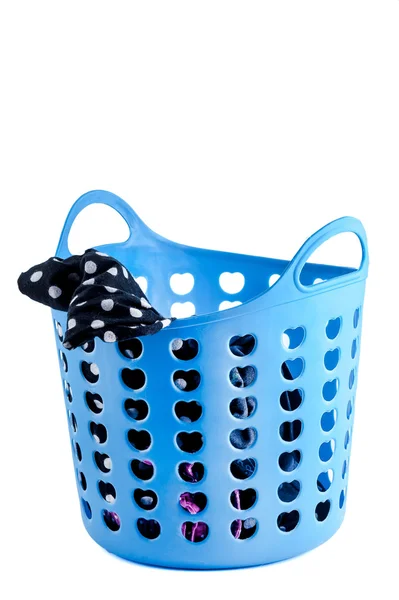 Laundry basket, blue — Stock Photo, Image