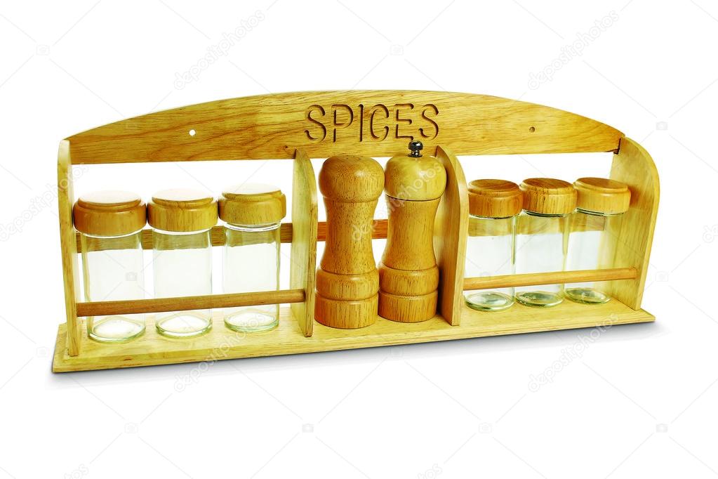 Sets for spices wooden