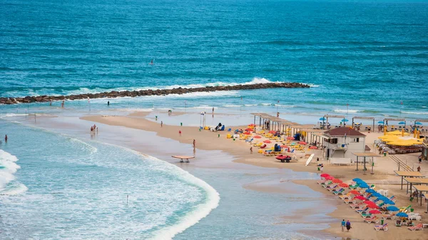 The beach on the Mediterranean Sea — Stock Photo, Image