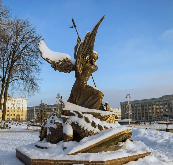 Sculpture of Archangel Michael — Stock Photo, Image